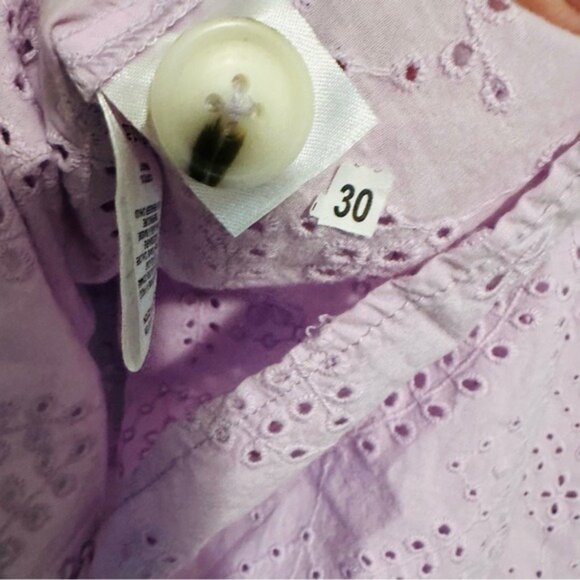 Sanctuary Modern Eyelet V-Neck Blouse – Lavender Ice – Size Medium (NWT) - Picture 12 of 14
